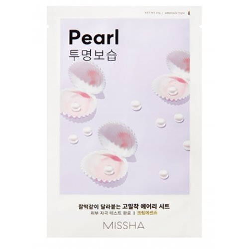 Missha- Mască de fată tip servetel cu extract de perle, Airy Fit Sheet Mask  Pearl