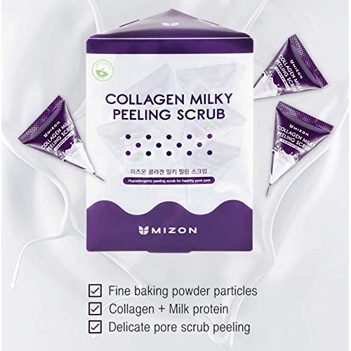 MIZON - Exfoliant fin cu colagen marin si proteine din lapte 7g x 24 buc