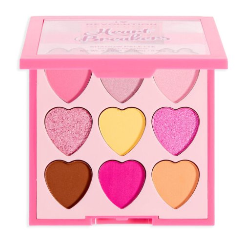 Paleta fard de ochi, Makeup Revolution- Heartbreakers Palette Candyfloss- 9 culori