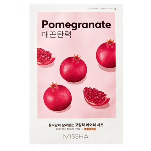 Missha- Mască de fată tip servetel cu extract de rodie, Airy Fit Sheet Mask Pomegranate