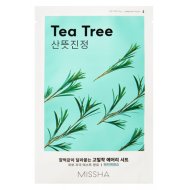 Missha- Mască de fată tip servetel cu extract din arbore de ceai, Airy Fit Sheet Mask (Tea Tree)