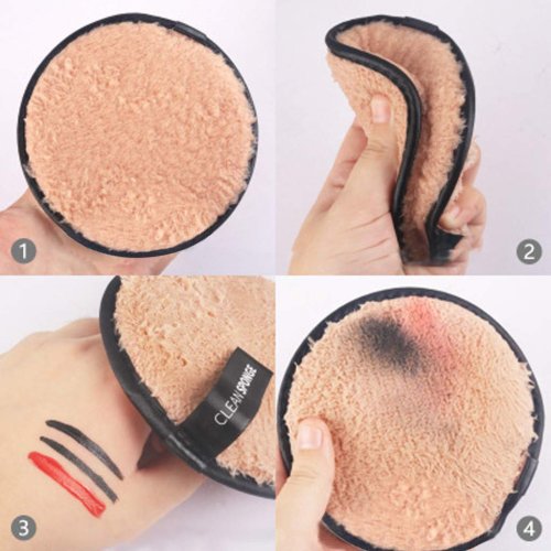 FEY BEAUTY - Tampon de curățare a machiajul feței din microfibră, refolosibil- Reusable Face Makeup Microfiber Cleaning Pad